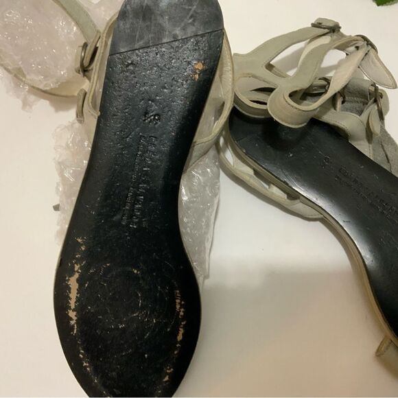 Freda Salvador Kiltie Fringe Strappy Gladiator Leather Sandals Size US 6.5 - Picture 10 of 16